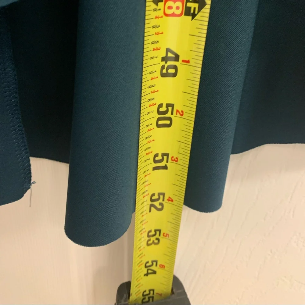 Alexa B Nites midi Formal Spaghetti Strap Ruffle Front Dress Size 4‎ Color Jade - Picture 11 of 11